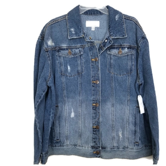 womens denim jacket size 20